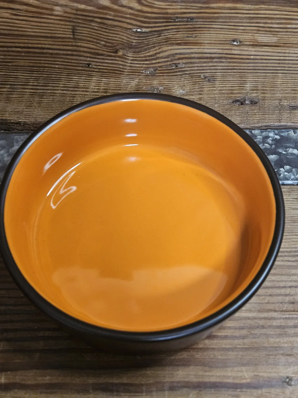 Rae Dunn Wicked Cute Orange and Black Ceramic Bowl